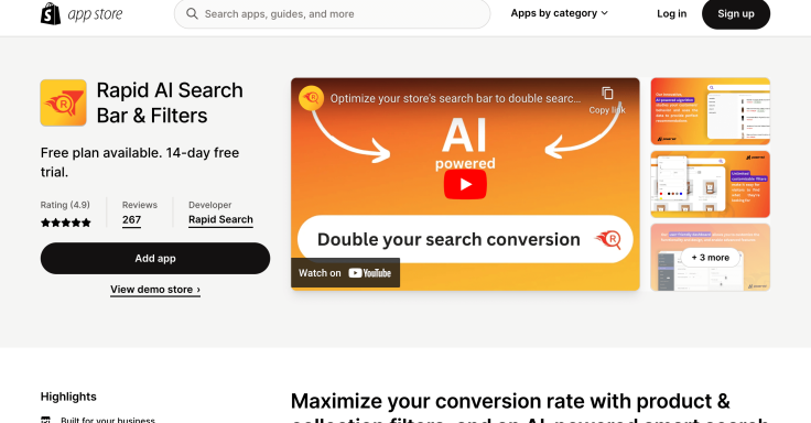 Smart Search Bar & Filters
