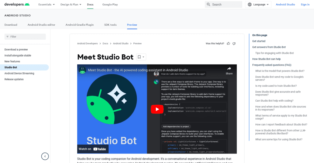 Android Studio Bot