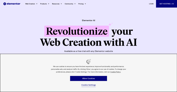Elementor AI Website Builder