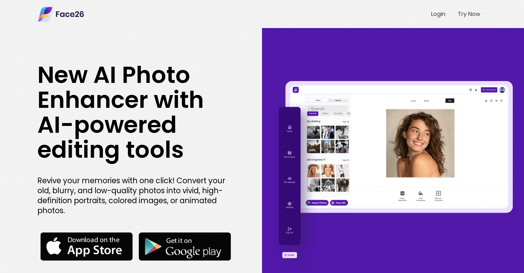 Face26: Free AI Photo Enhancer