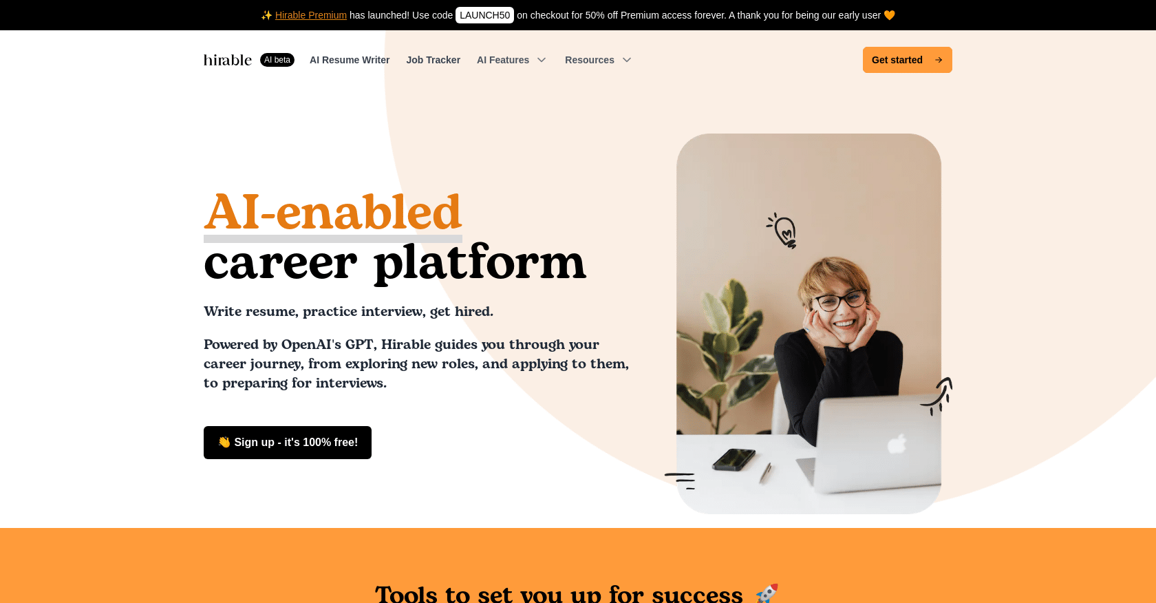 Hirable: AI-Enabled Career Platform