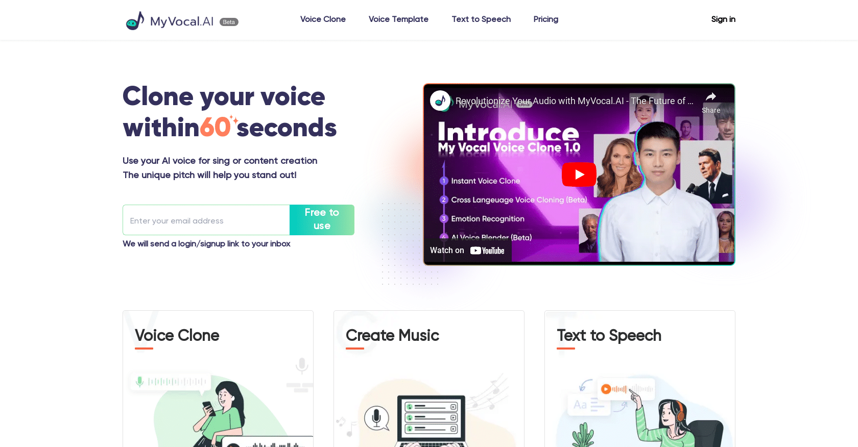 MyVocal AI: Voice Cloning Tool