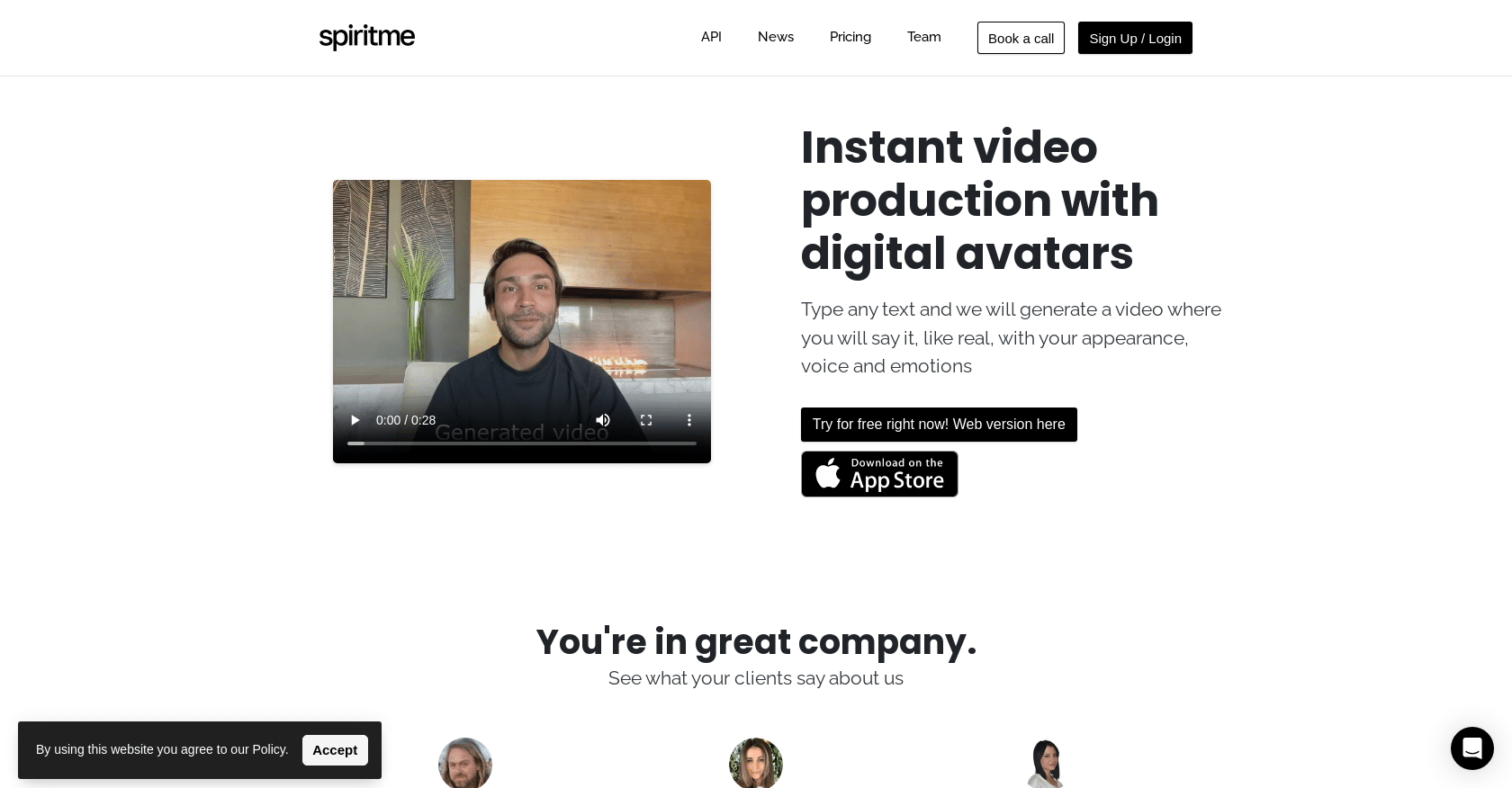 SpiritMe AI: Digital Avatar Video Creation