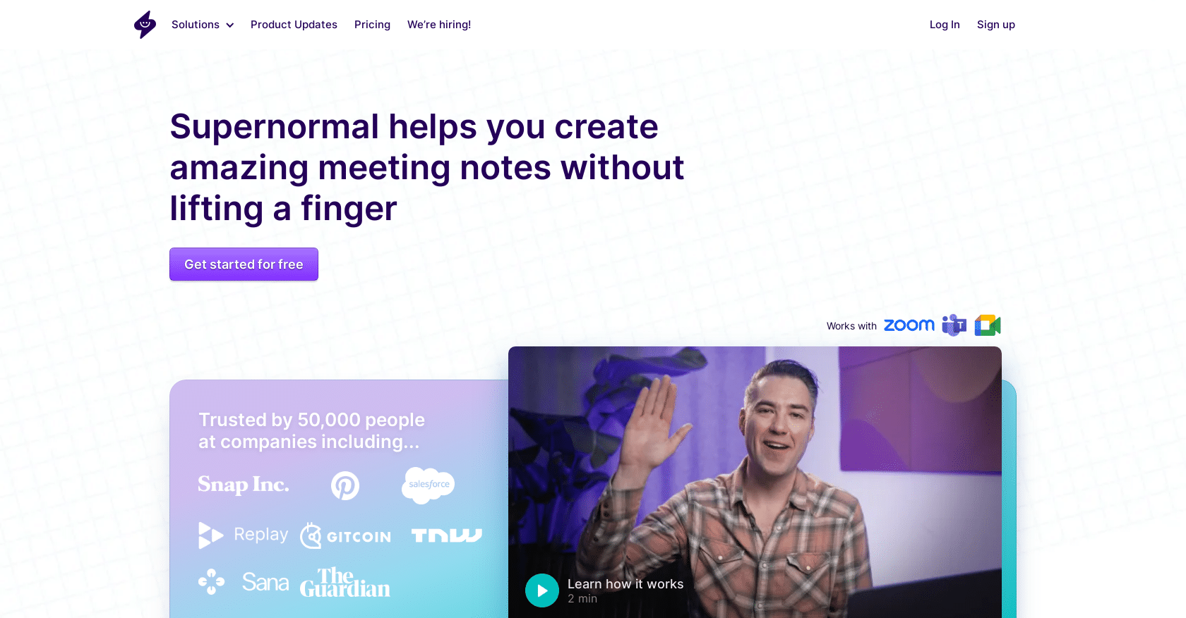 Supernormal AI - Best AI Meeting Notes 2024