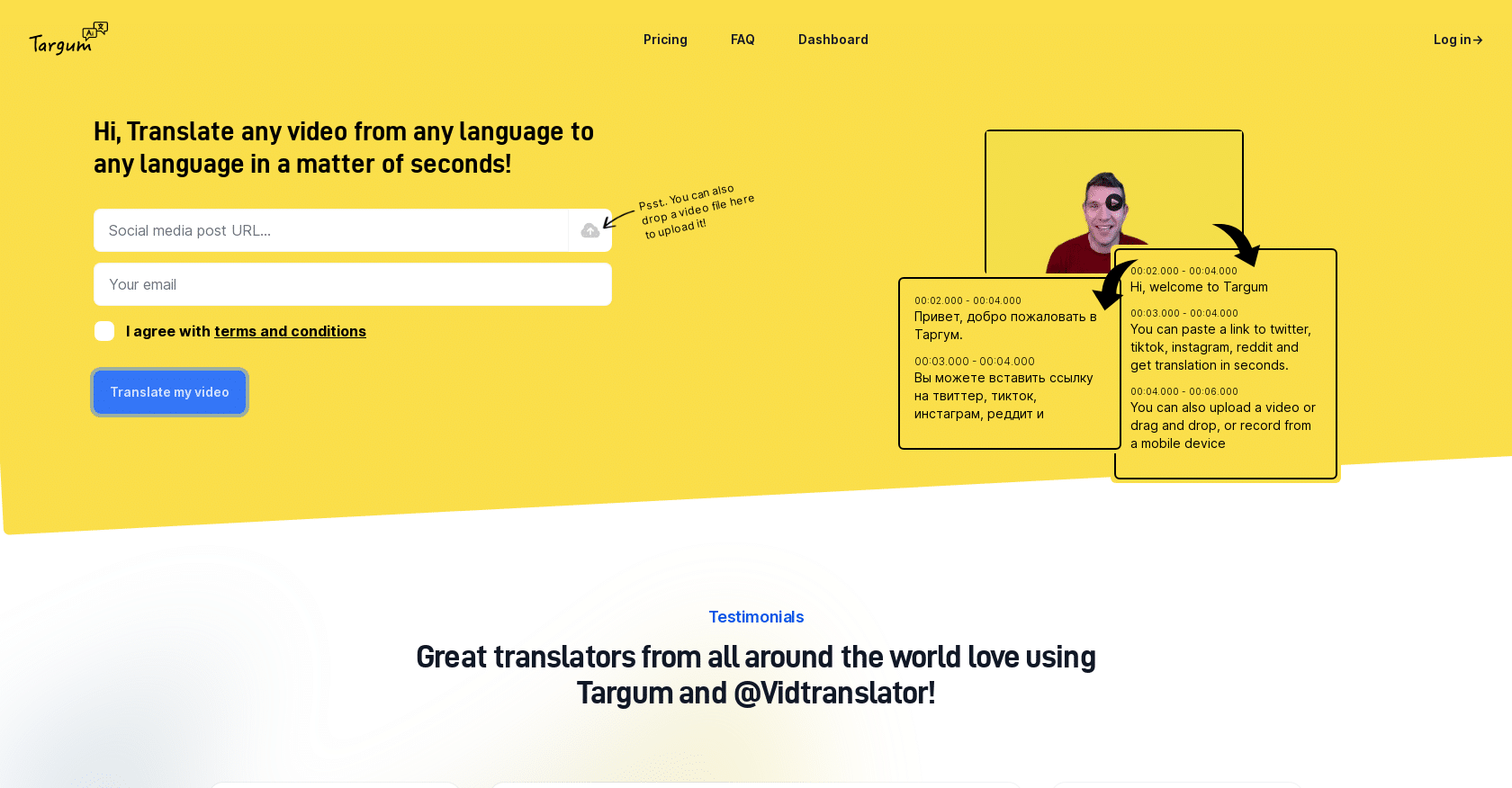 targum-video-instant-social-media-video-translation