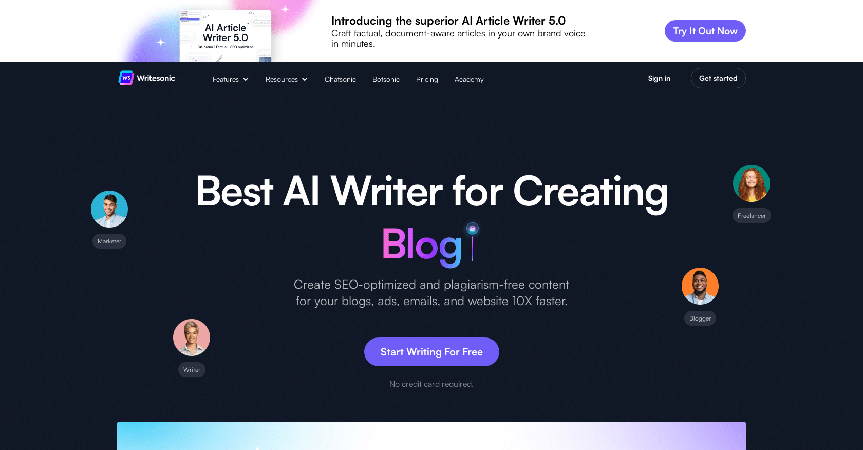 Writesonic AI: Best AI Write, SEO and Chatbot Solutions