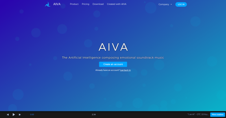 Aiva AI Music Generation