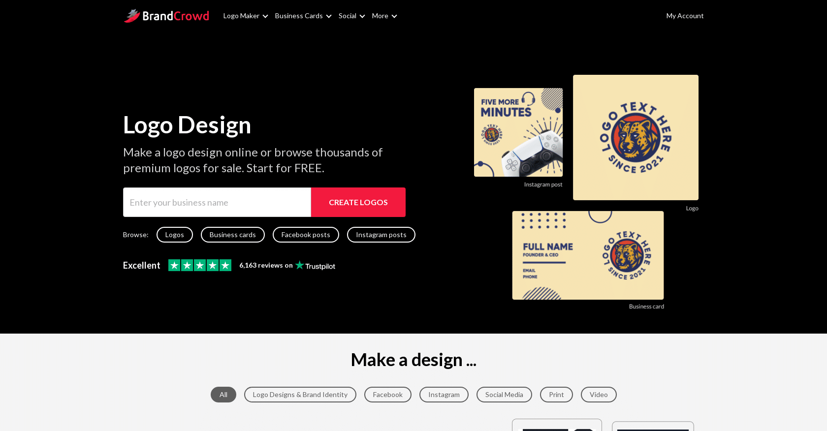 BrandCrowd - Perfect Tool To Make Logos, Business Cards And More ( Review 2024)
