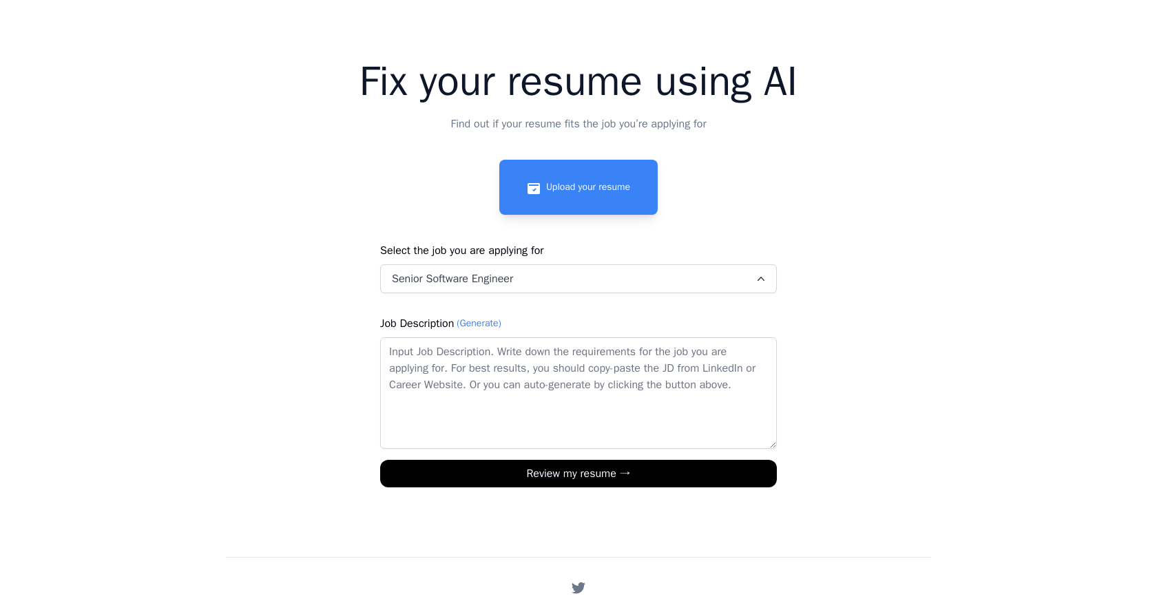 FixMyResume: Resume Enhance Using AI