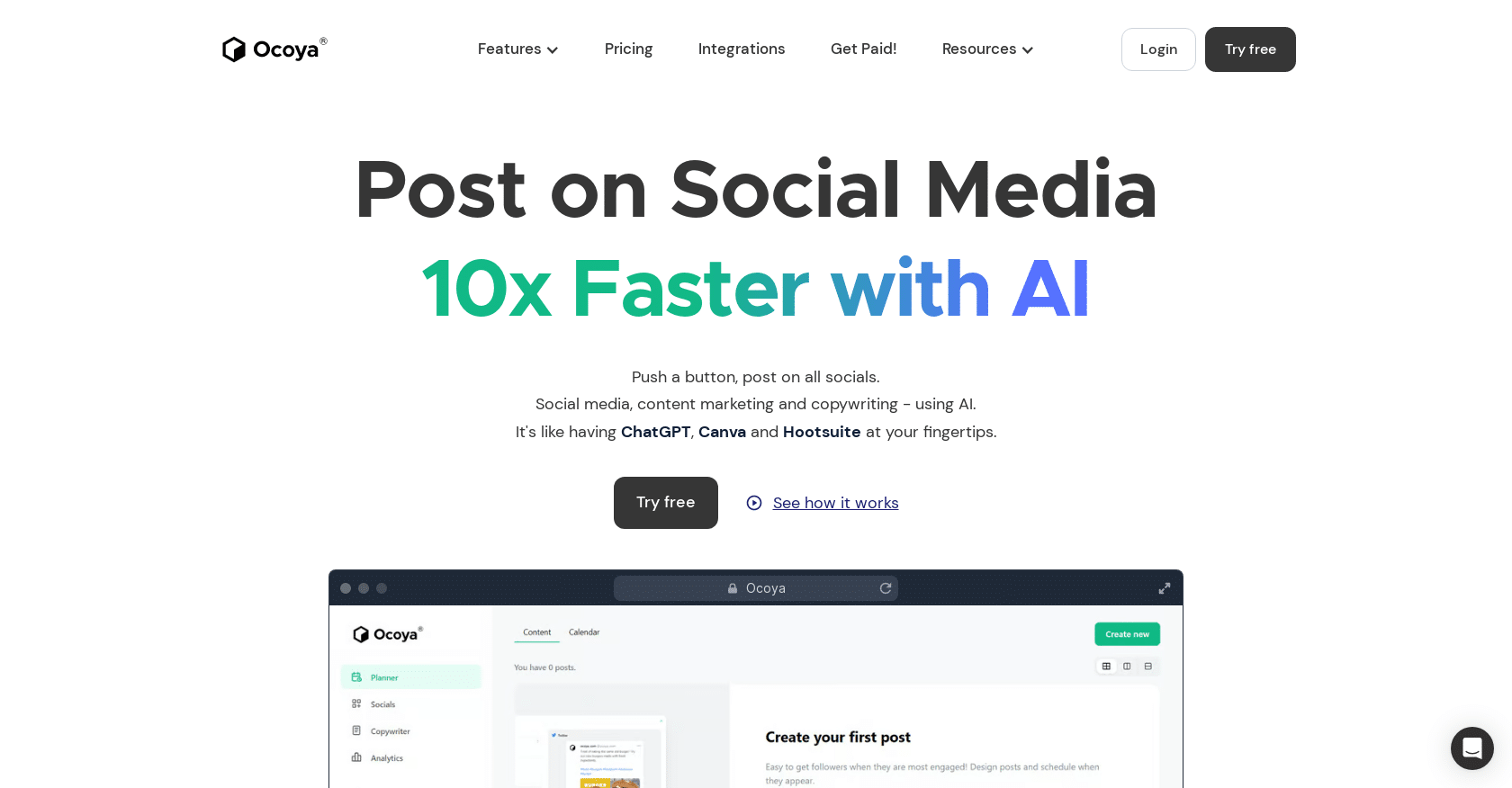 Ocoya: AI-Powered Social Media Tool