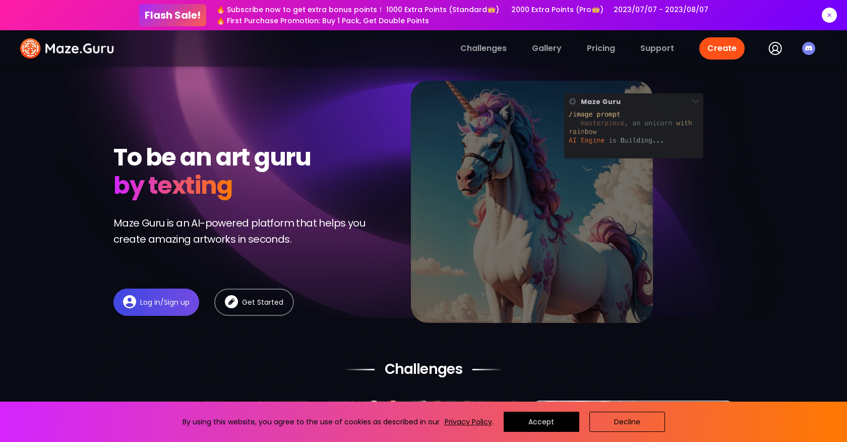 Maze Guru | Best AI-powered create an art guru by texting ( Review 2024)