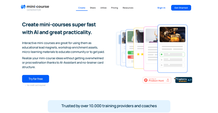 Mini Course Generator