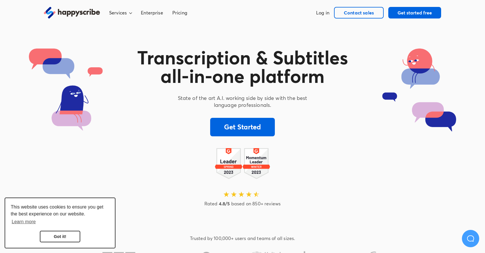 Happy Scribe: AI Audio Transcription and Video Subtitles