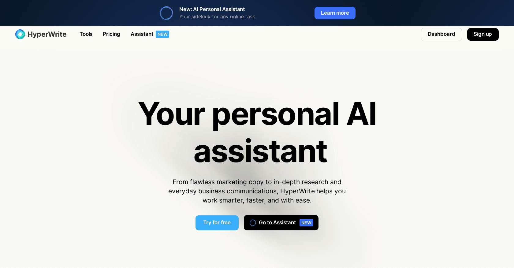 Hyperwrite ai writing assistant professional