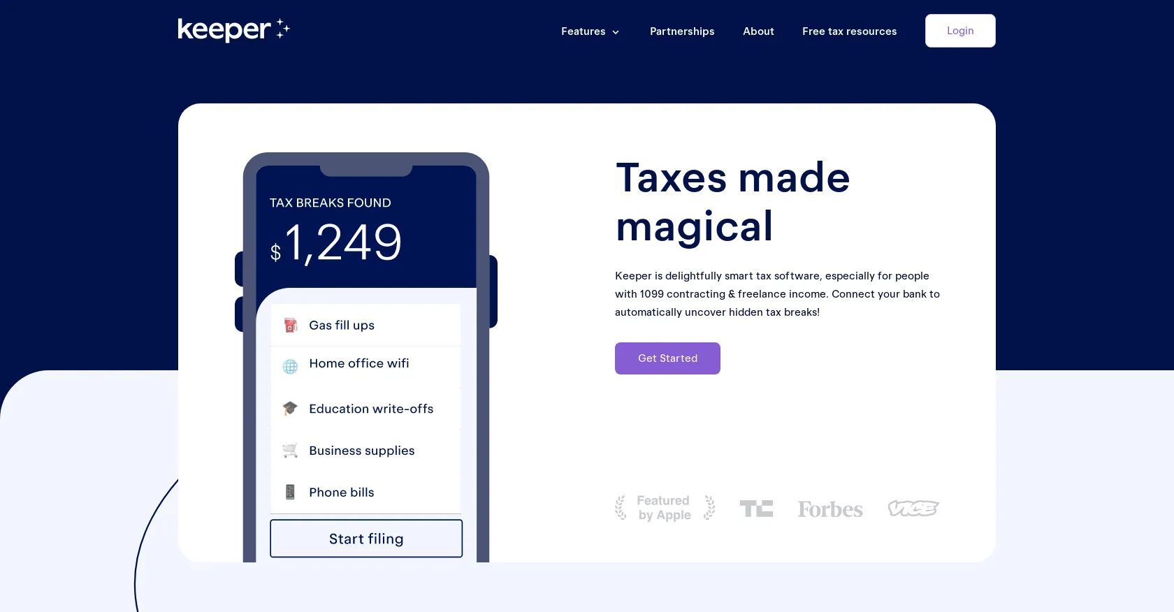 Keeper tax the best modern tax filing service
