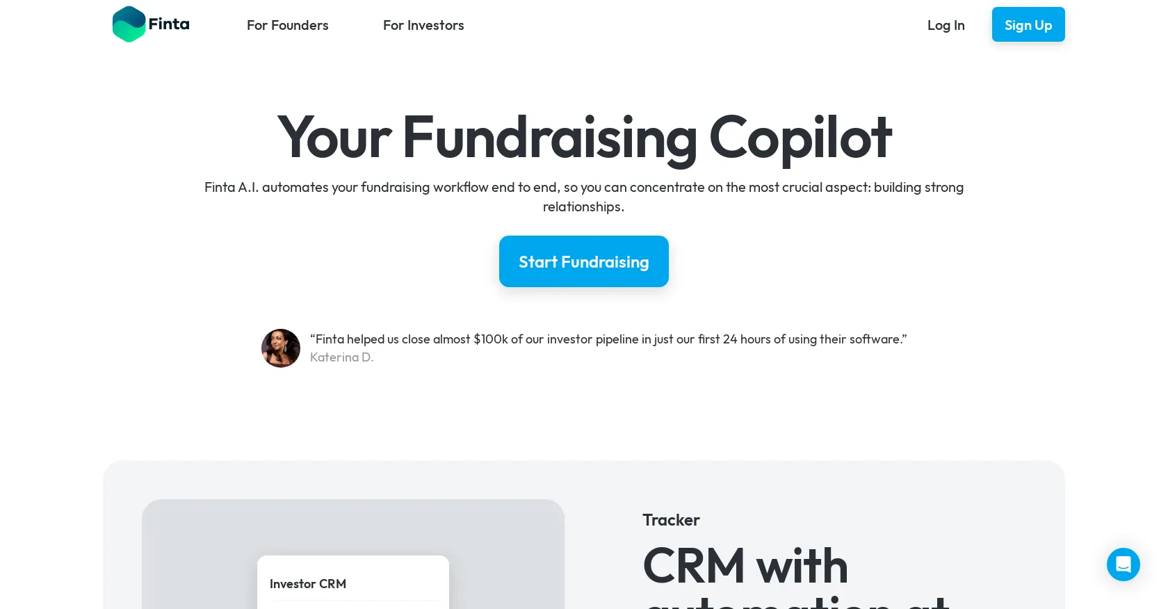 Finta AI: AI Tool For Fundraising