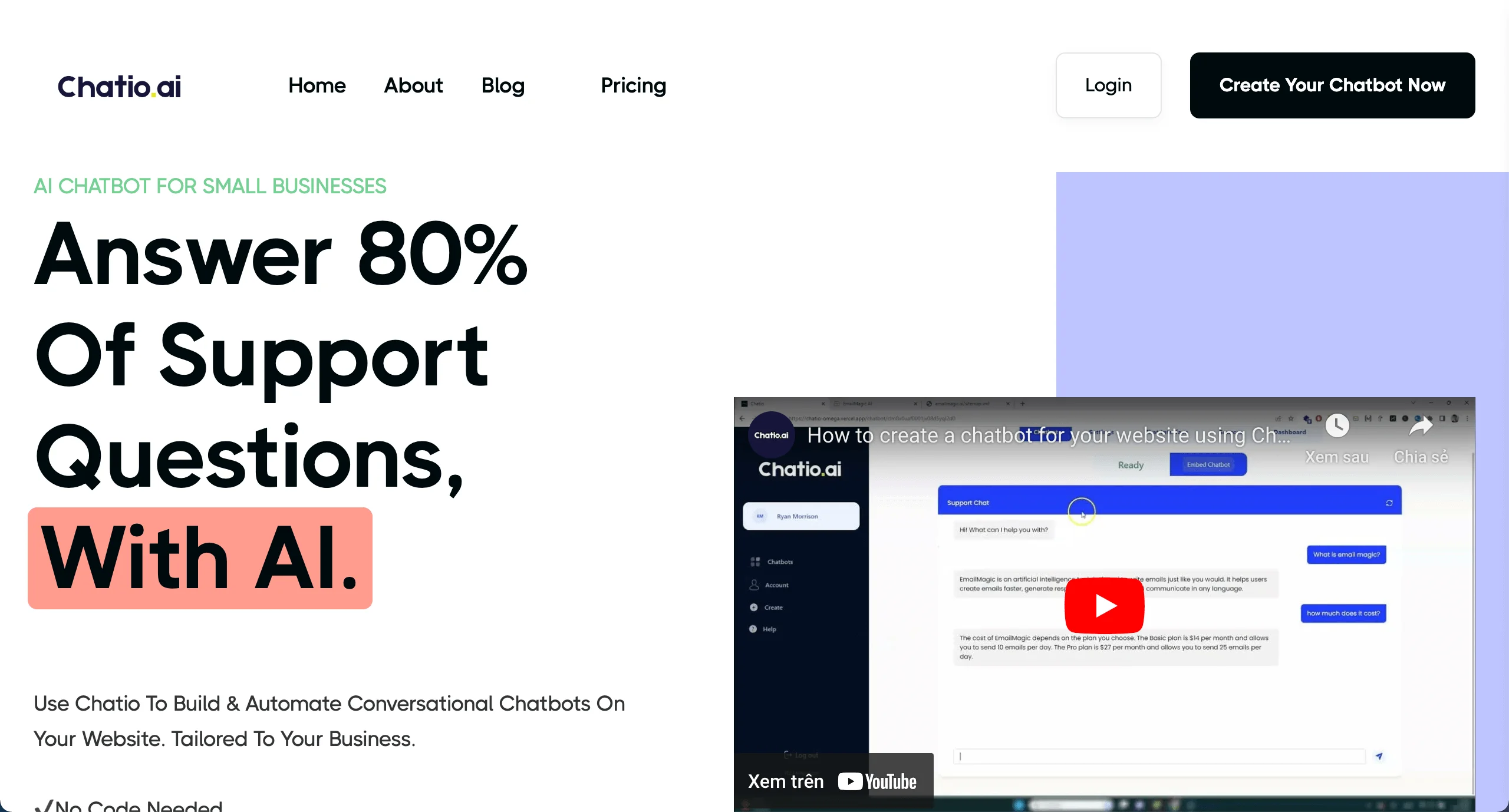 Chatio AI Chatbot Softwave