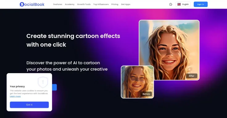 Photo To Cartoon – SocialBook