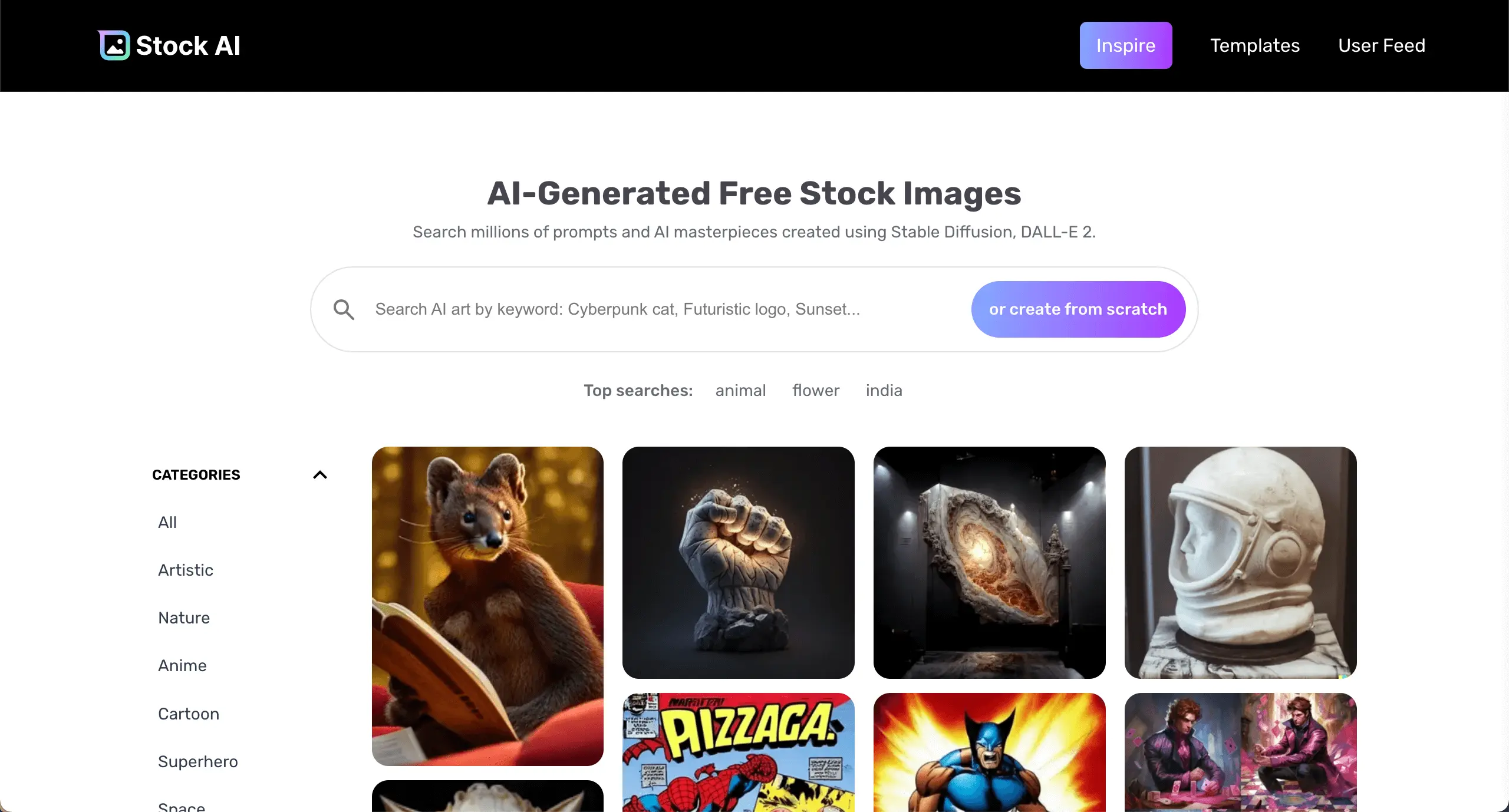 StockAI: AI-Generated Free Stock Images