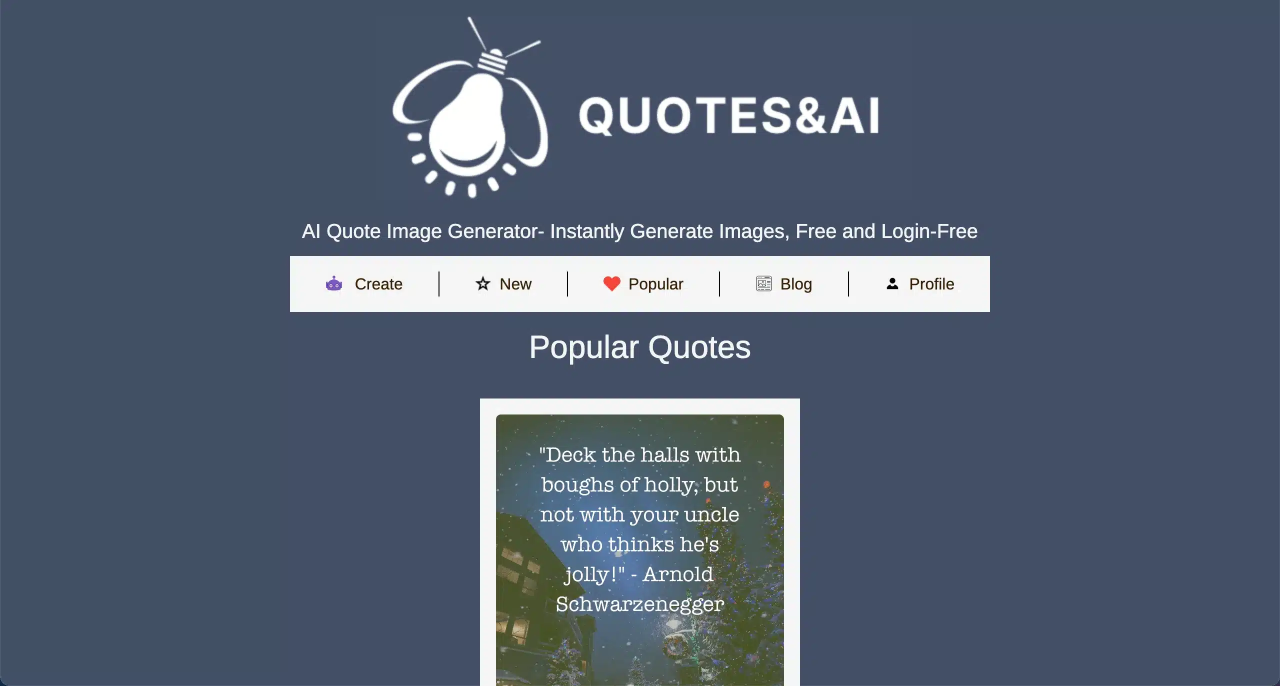 AI Quote Image Generator Tool