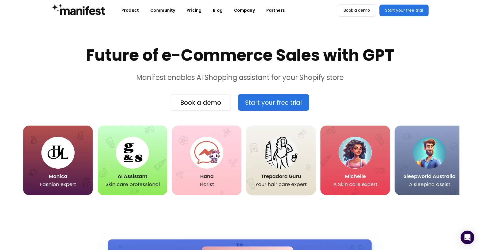 Manifest AI: Best AI Shopping Assistant for Shopify 2024