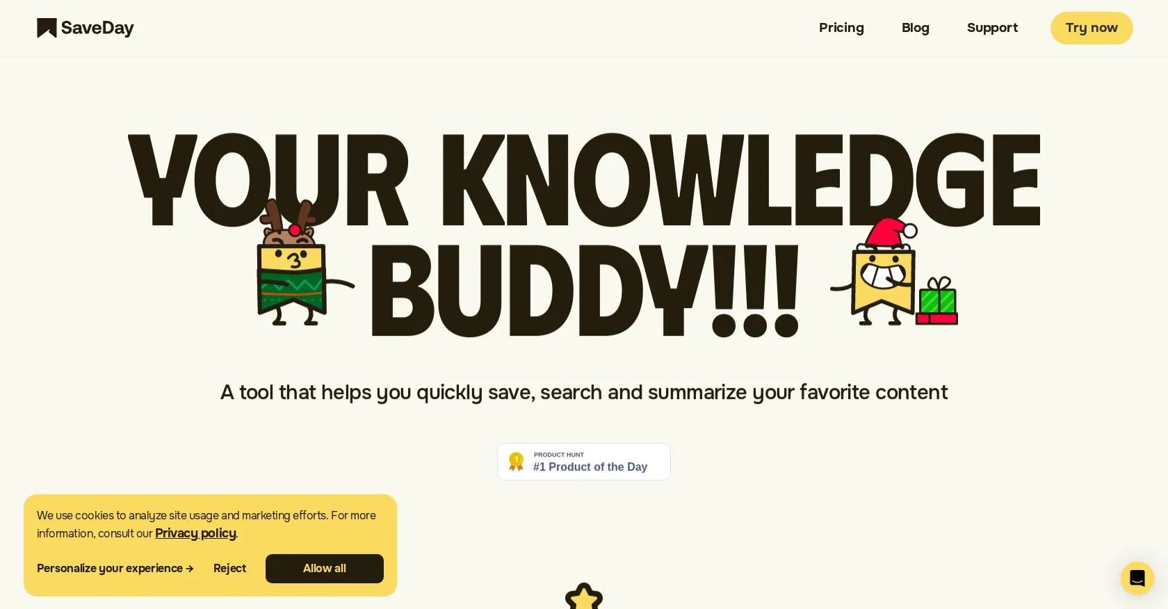 SaveDay - AI Bookmark Manager & Web Highlight