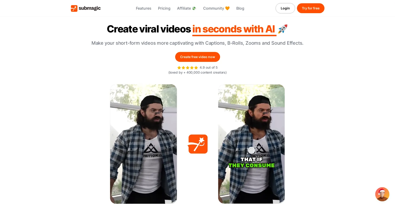 Submagic AI Subtitle Generator