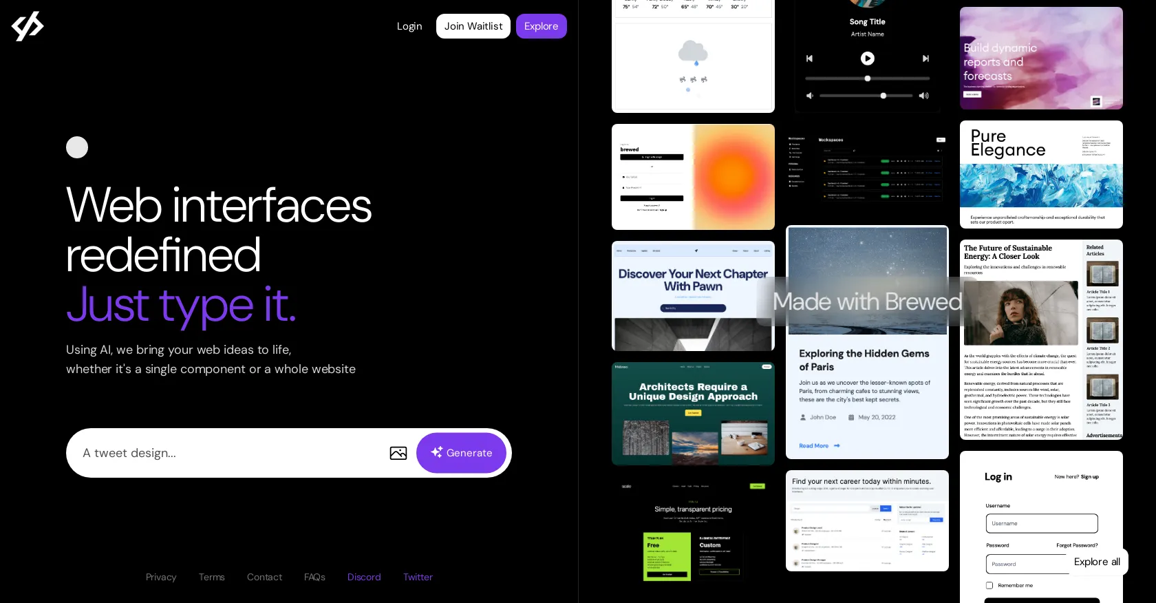 Brewed Dev: Building Website Easy with AI