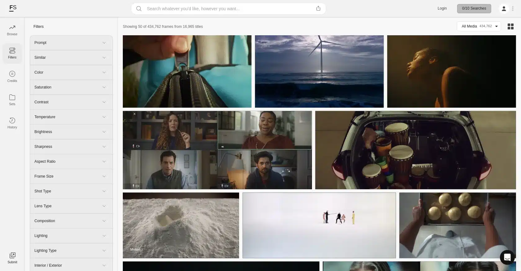 Frameset App: Film Inspiration for Filmmakers