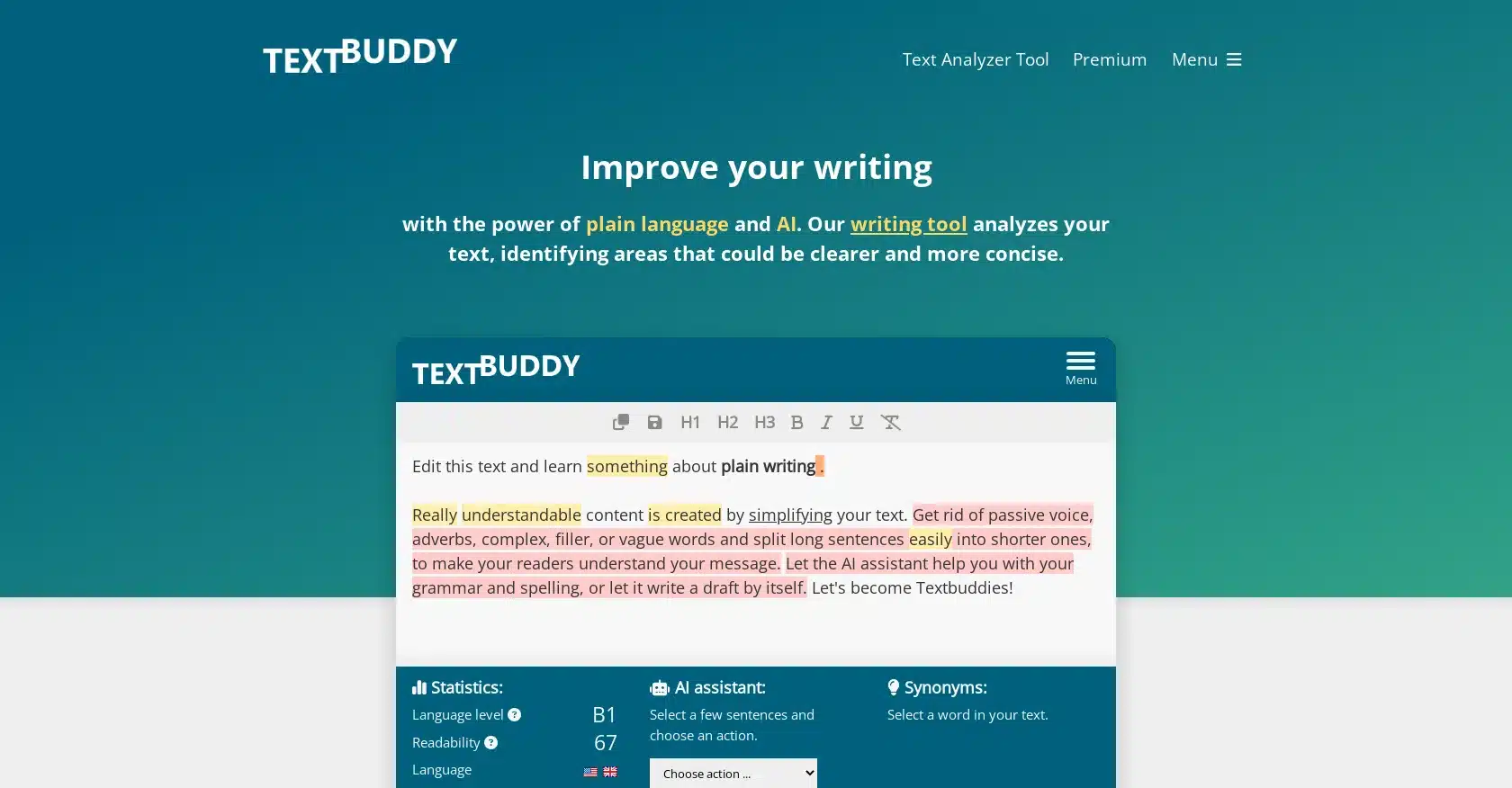 Textbuddy: AI Writing Assistant Tool