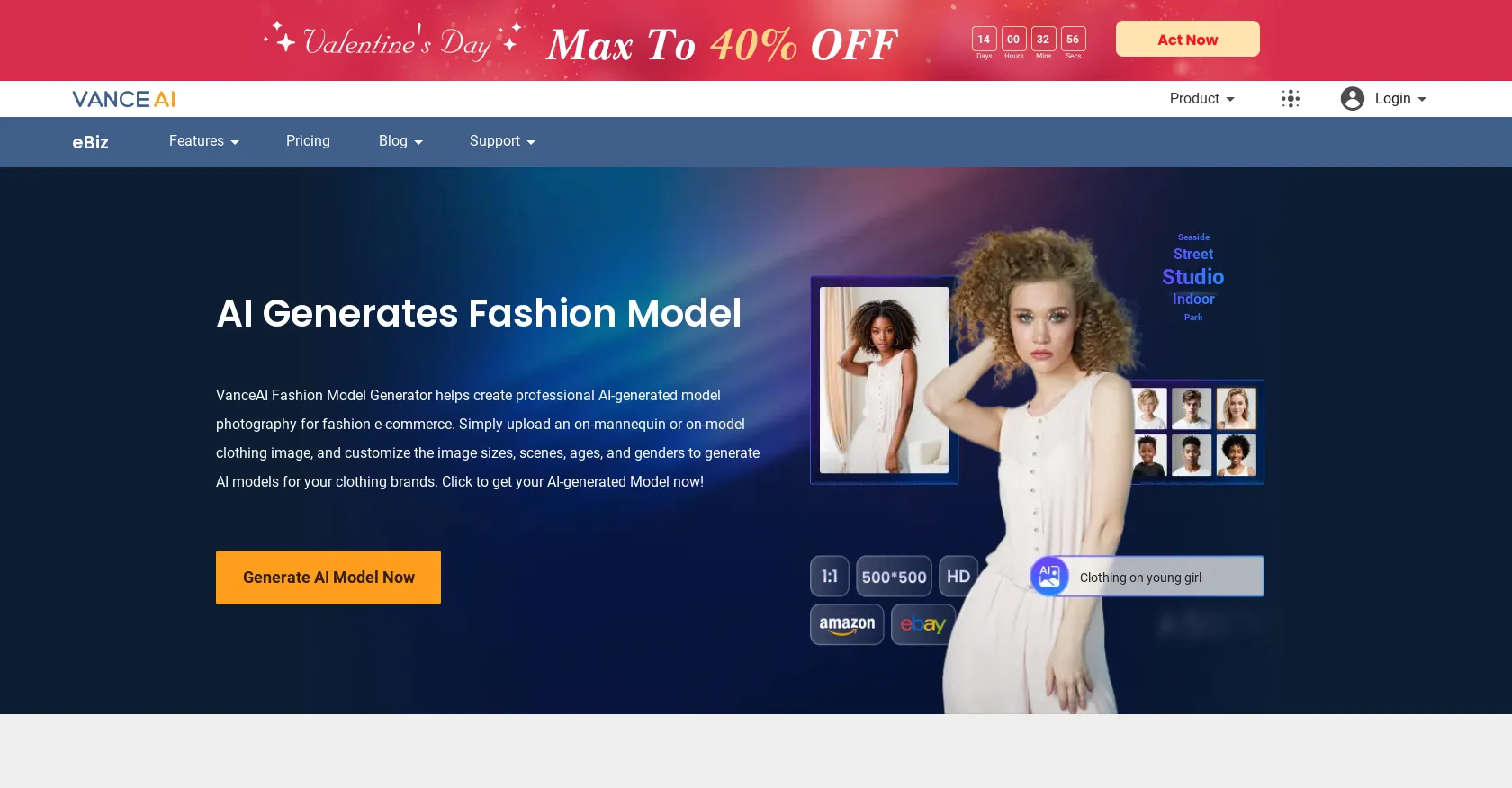 AI Fashion Model Generator | Vance AI
