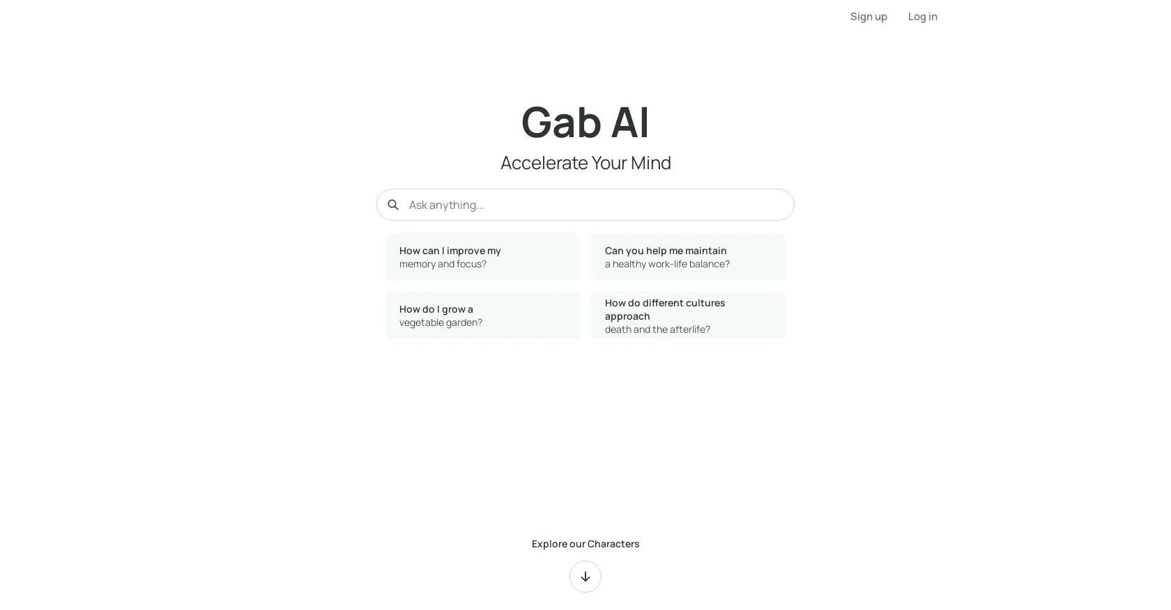 Gab ai chatbot character