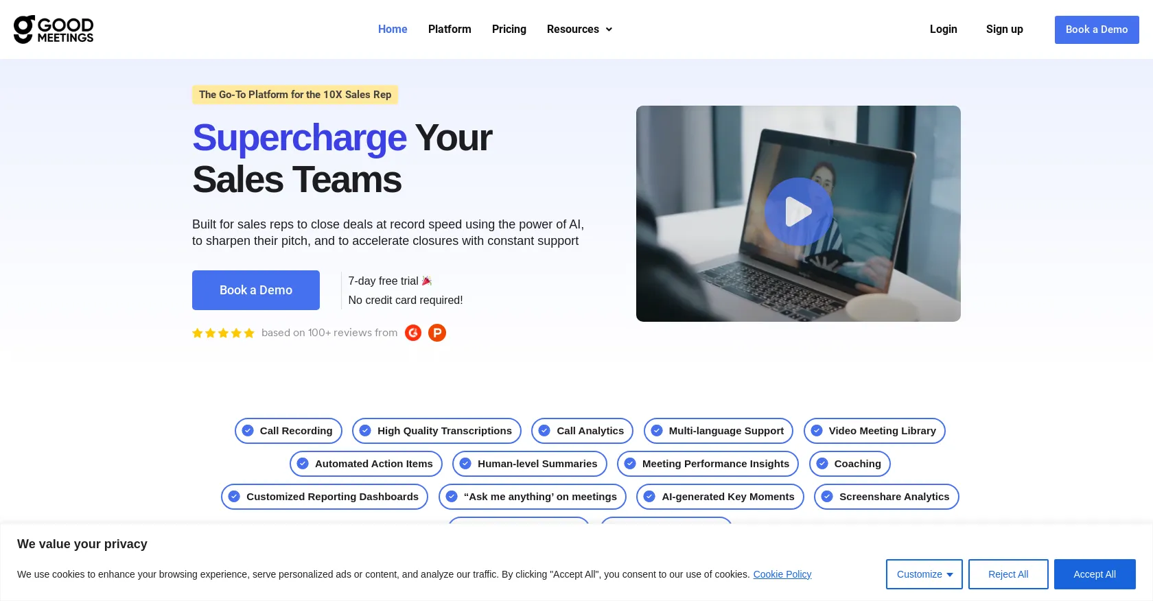Goodmeetings: AI-Powered Platform for Meeting