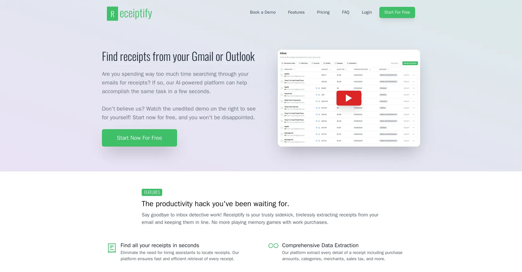 Receiptify AI: Free Receipt Management Software