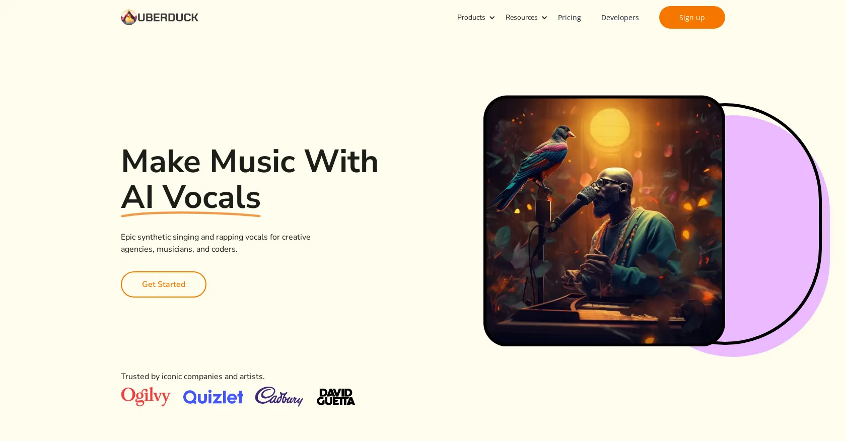 Uberduck ai ai rap generator voice cloning