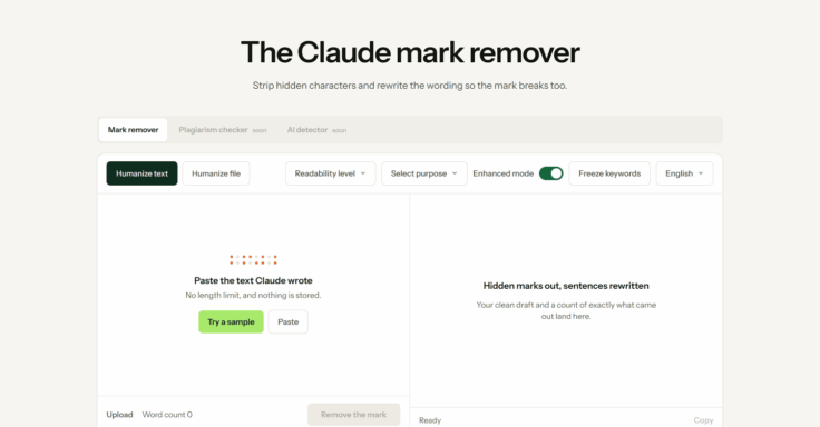 Claude mark remover